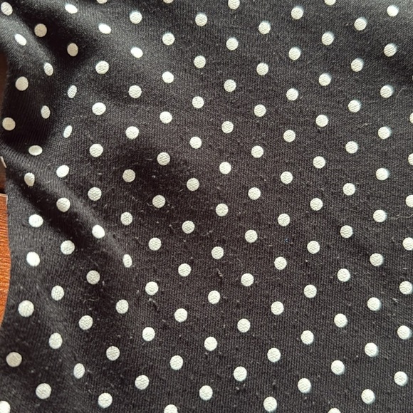 Quacker Factory women's black white polka dot rhinestone cardigan size L - Picture 6 of 7